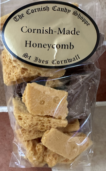 Bagged up Honeycomb & Chocolate Covered Honeycomb pieces.