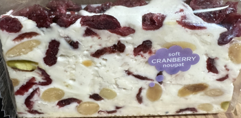 Italian Soft Nougat Bars - Cranberry & Nuts