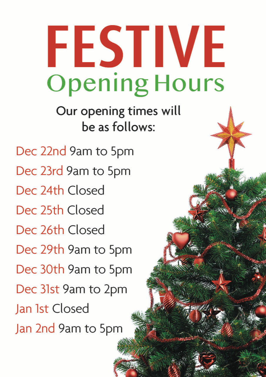 Festive Hours 2025